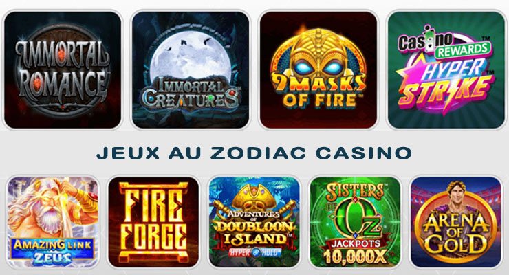 Top Sélection de Jeux au Zodiac Casino